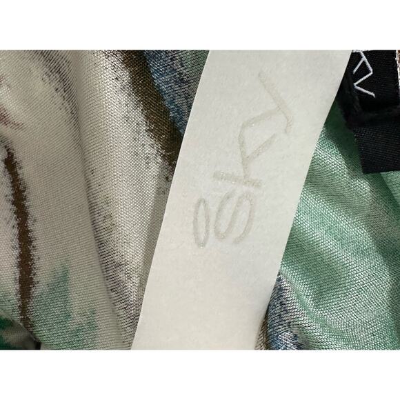 Sky vibrant colors silk 3/4 sleeves boho top size XS - Picture 5 of 14